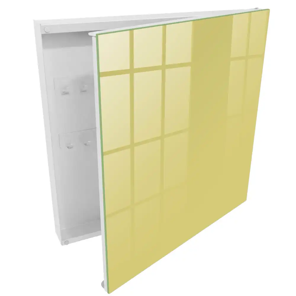 Boîte à clés jaune intense parfait pour les minimalistes