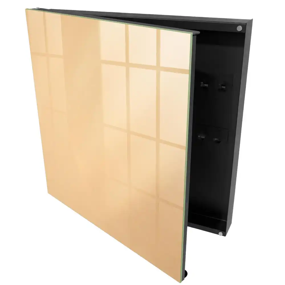Armoire à clés beige chaud et minimaliste élégant