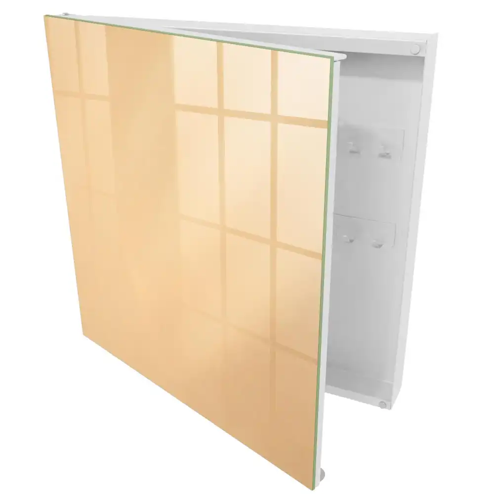 Armoire à clés beige chaud et minimaliste élégant