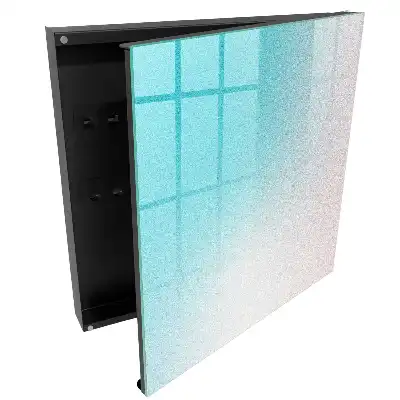 Boîte à clés murale un subtil dégradé de teintes pastel pour le ciel