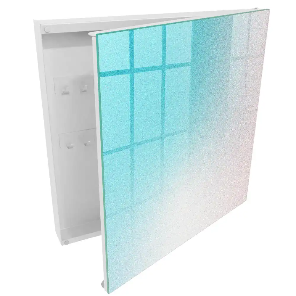 Boîte à clés murale un subtil dégradé de teintes pastel pour le ciel