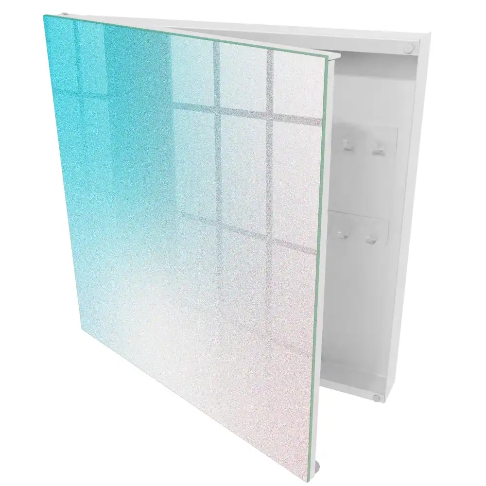 Boîte à clés murale un subtil dégradé de teintes pastel pour le ciel
