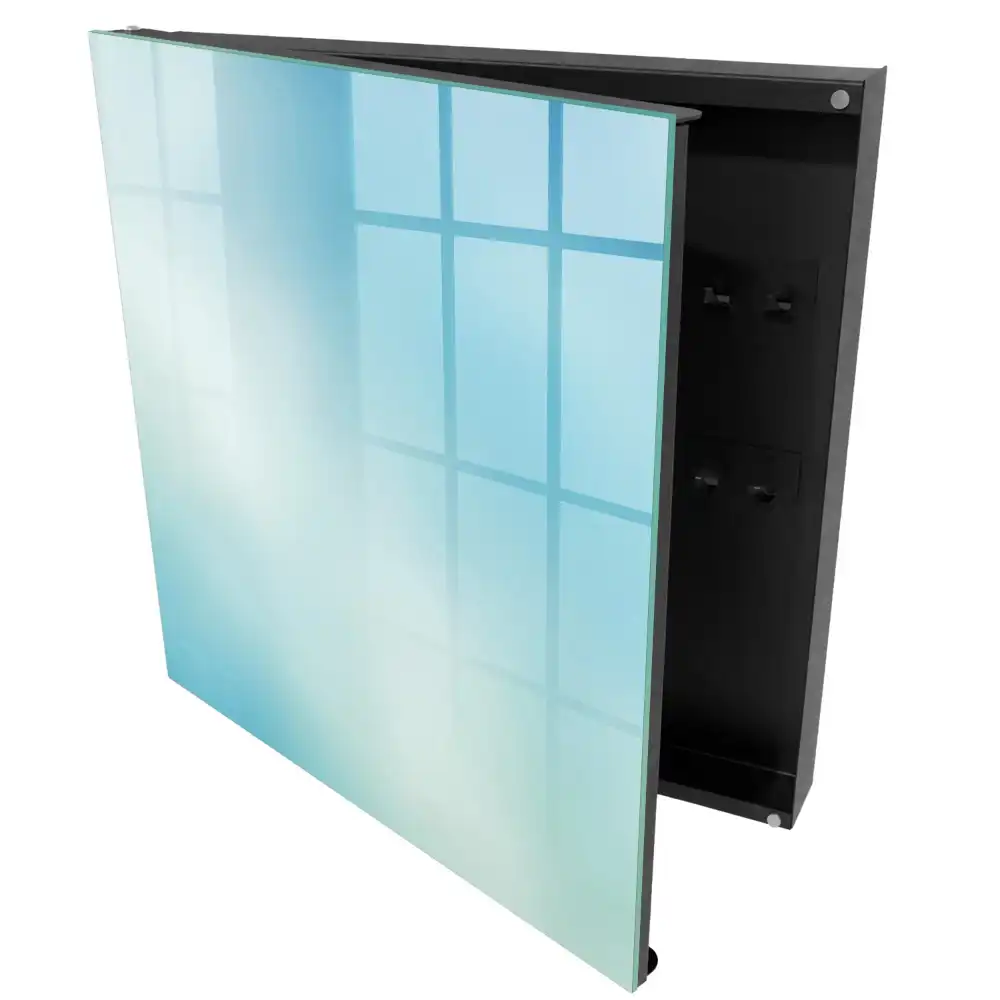 Armoire à clés une aquarelle apaisante bleue et blanche