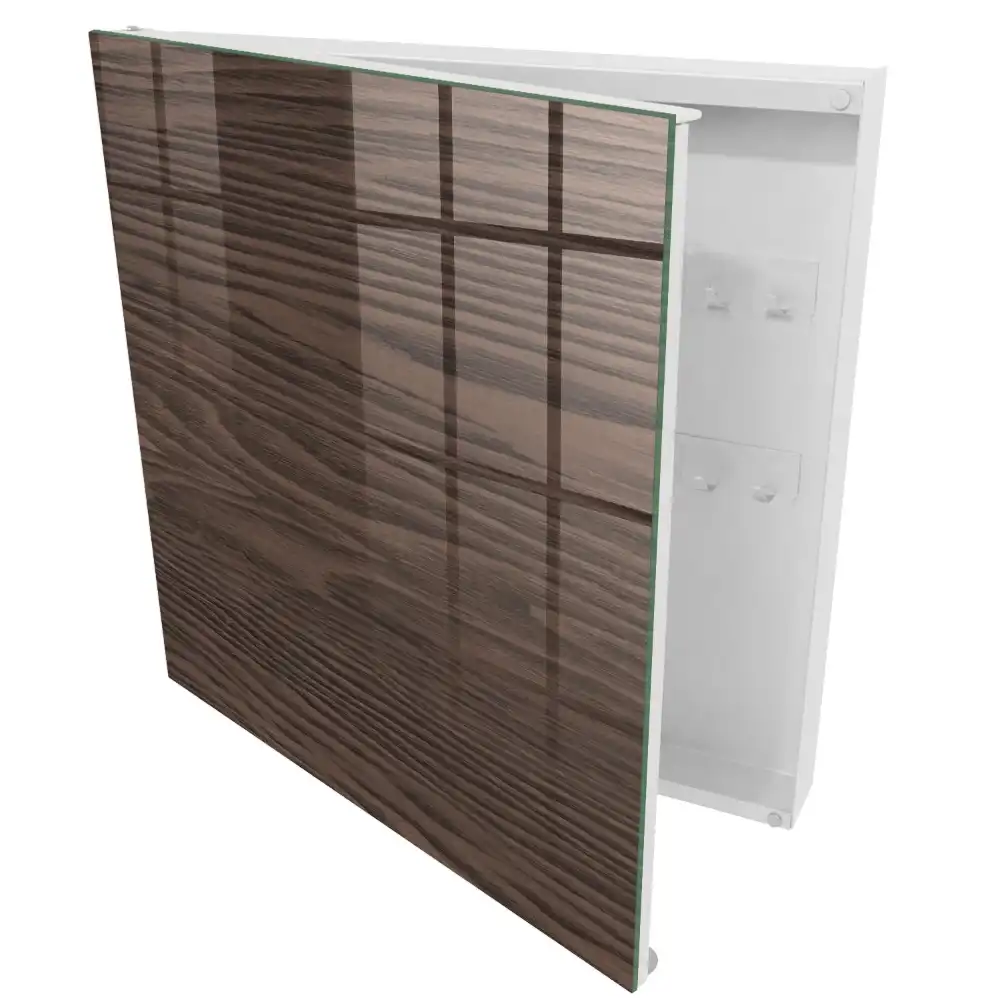 Boîte à clés structure en bois aux teintes brun chaud