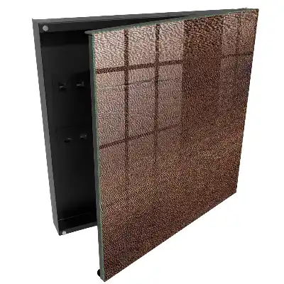 Armoire à clés texture de bois brun chaud aspect naturel