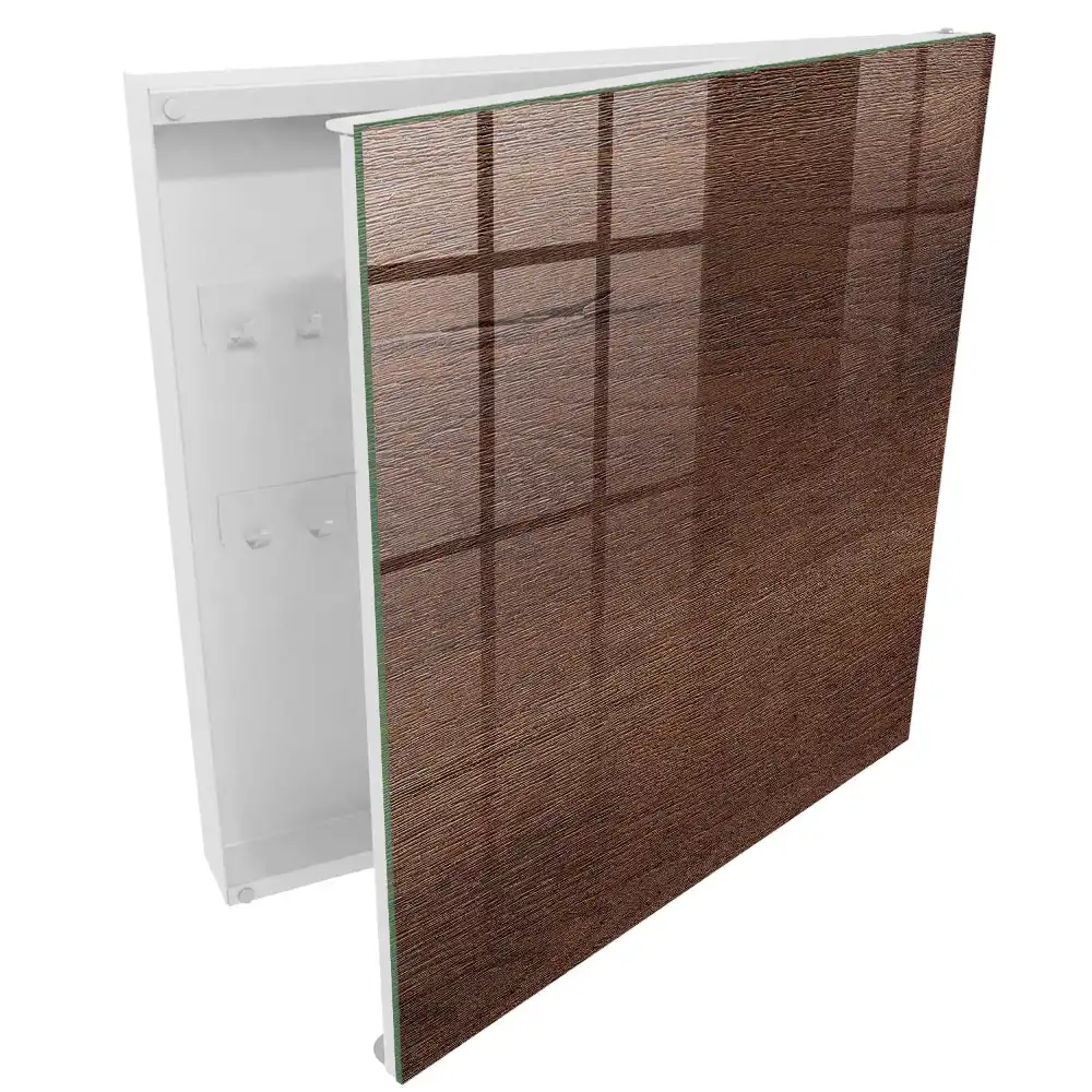 Armoire à clés texture de bois brun chaud aspect naturel