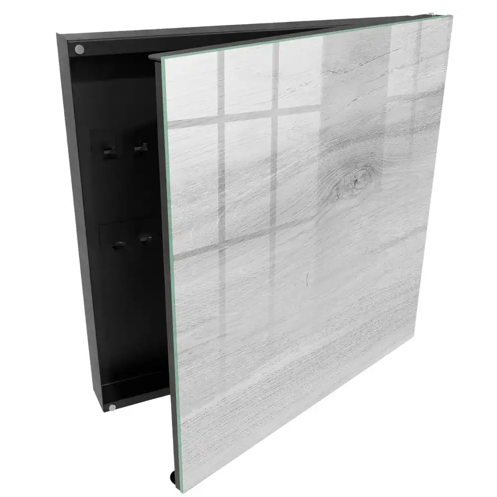 Boîte à clés murale grain de bois naturel parfait pour les minimalistes