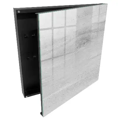 Boîte à clés murale grain de bois naturel parfait pour les minimalistes