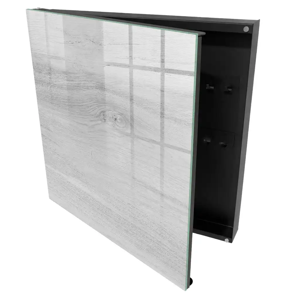 Boîte à clés murale grain de bois naturel parfait pour les minimalistes