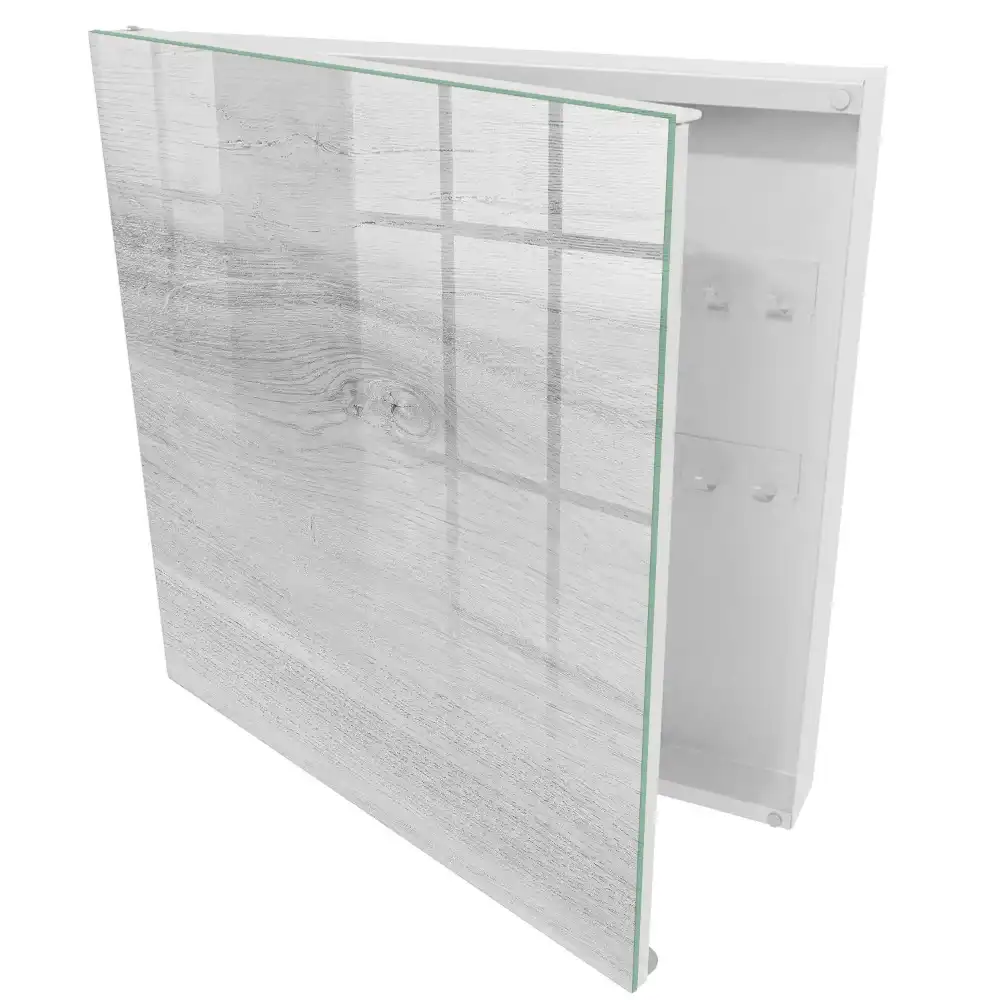 Boîte à clés murale grain de bois naturel parfait pour les minimalistes