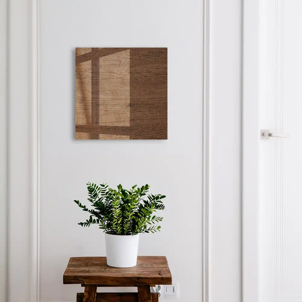 Armoire à clés surface en bois chaleureux au grain apparent