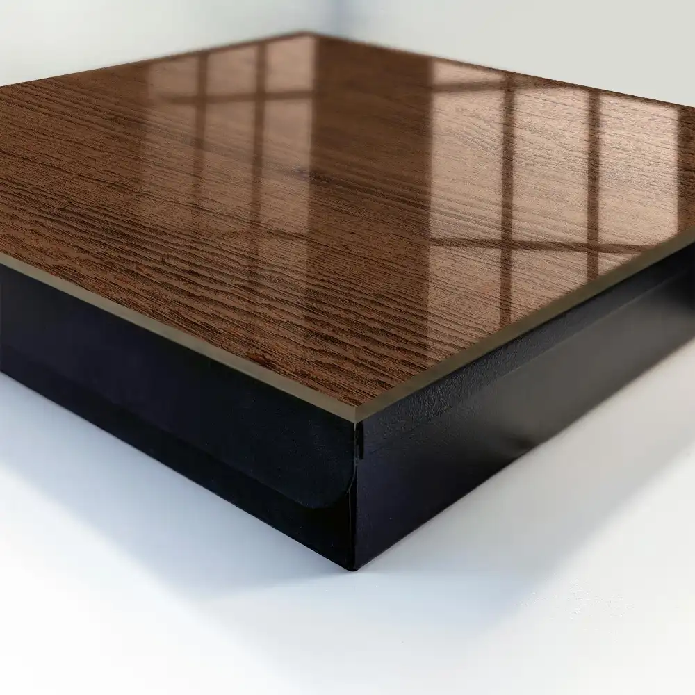 Armoire à clés surface en bois chaleureux au grain apparent