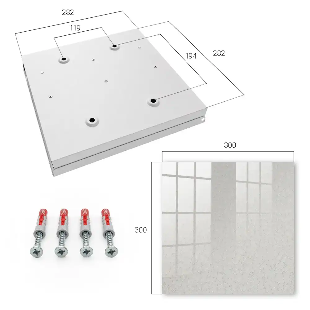 Boîte à clés murale motifs végétaux subtils et style minimaliste