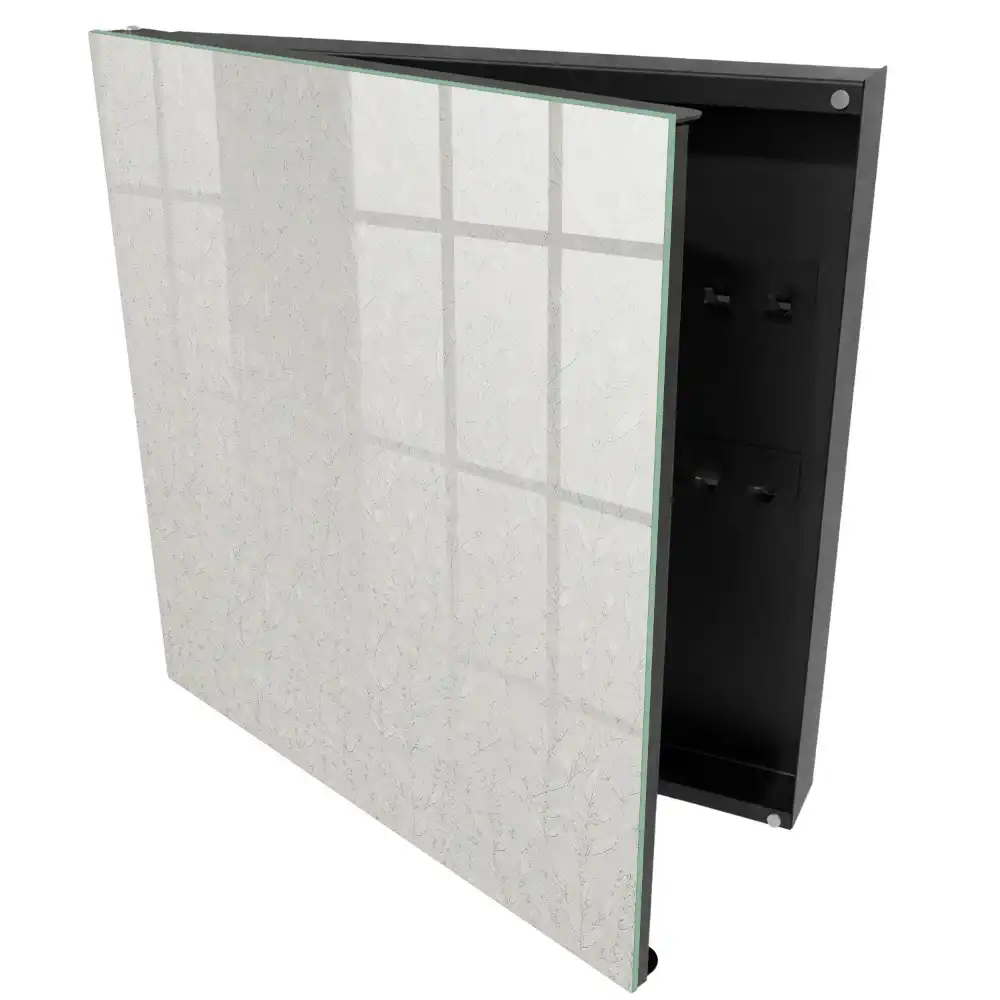 Boîte à clés murale motifs végétaux subtils et style minimaliste