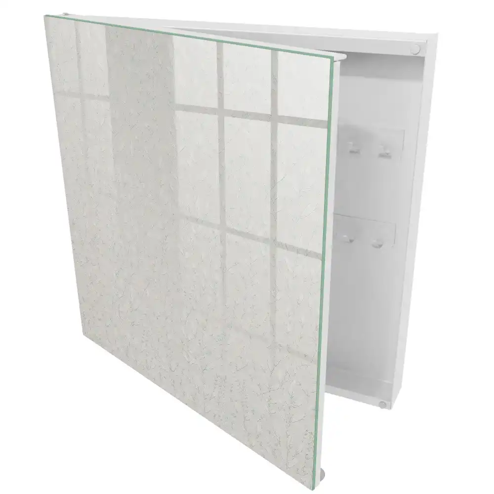 Boîte à clés murale motifs végétaux subtils et style minimaliste