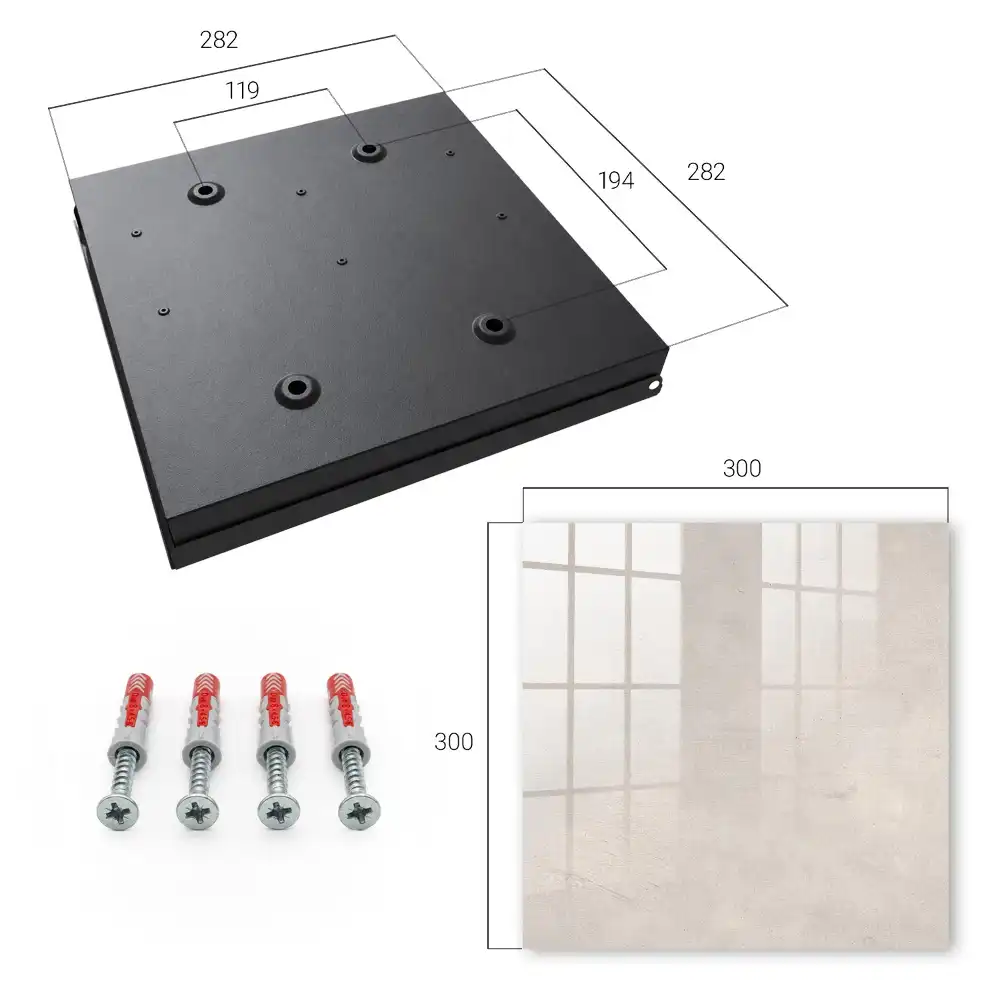 Armoire à clés une structure subtile et neutre pleine d'élégance
