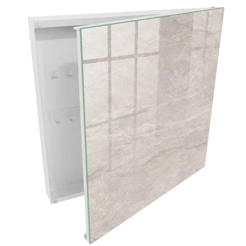 Armoire à clés élégance minimaliste et texture naturelle