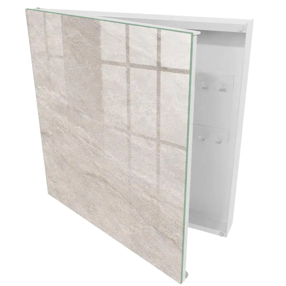 Armoire à clés élégance minimaliste et texture naturelle