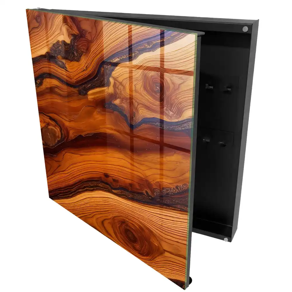 Armoire à clés les vagues organiques du bois enchantent par leur harmonie