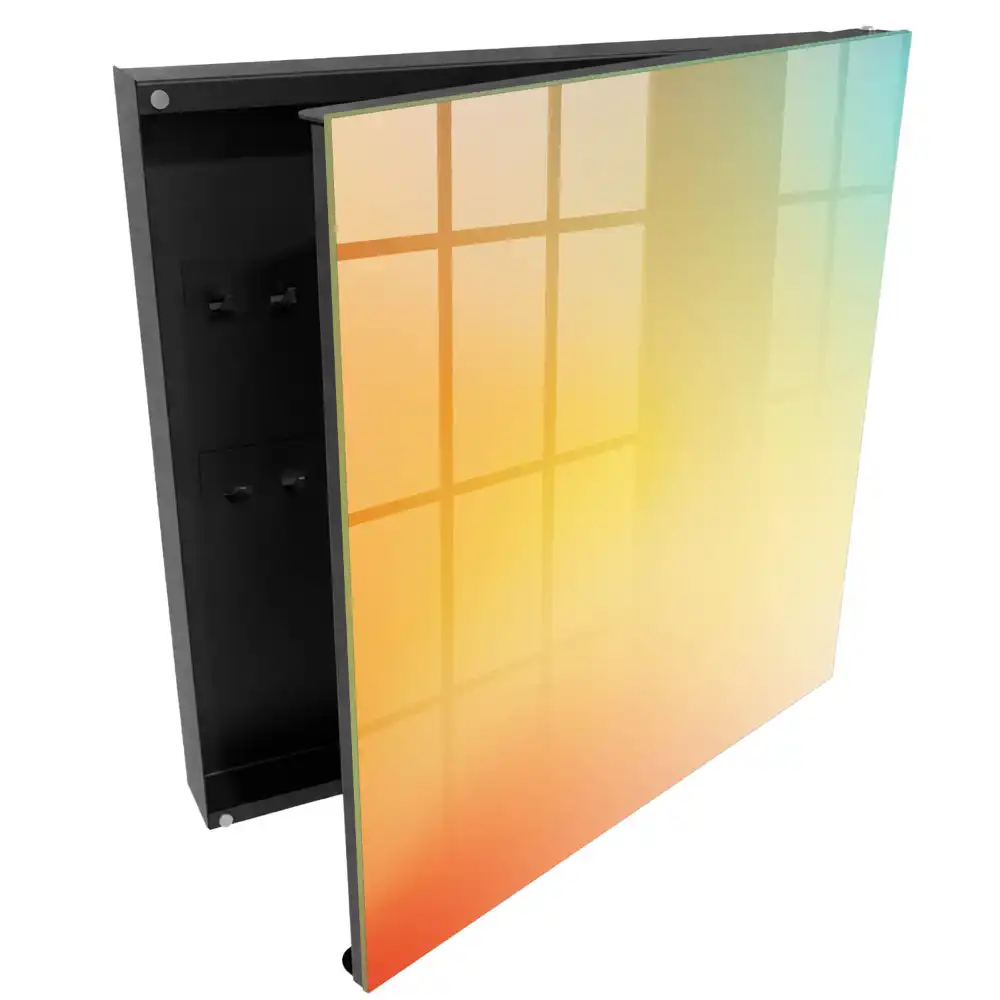Armoire à clés dégradés pastel transitions de couleurs douces