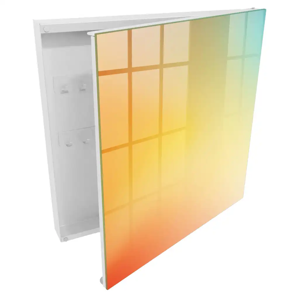 Armoire à clés dégradés pastel transitions de couleurs douces