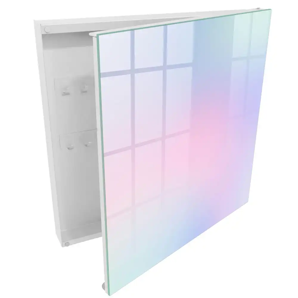Armoire à clés transitions de couleurs pastel