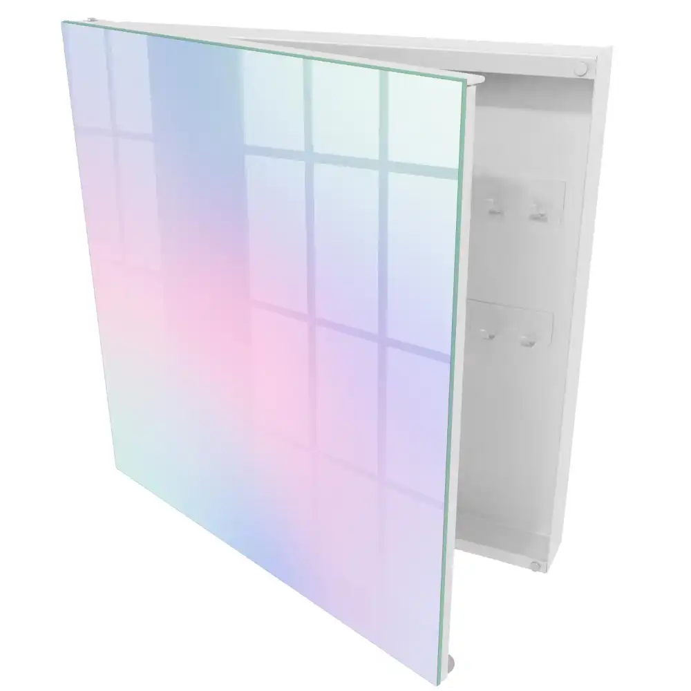 Armoire à clés transitions de couleurs pastel