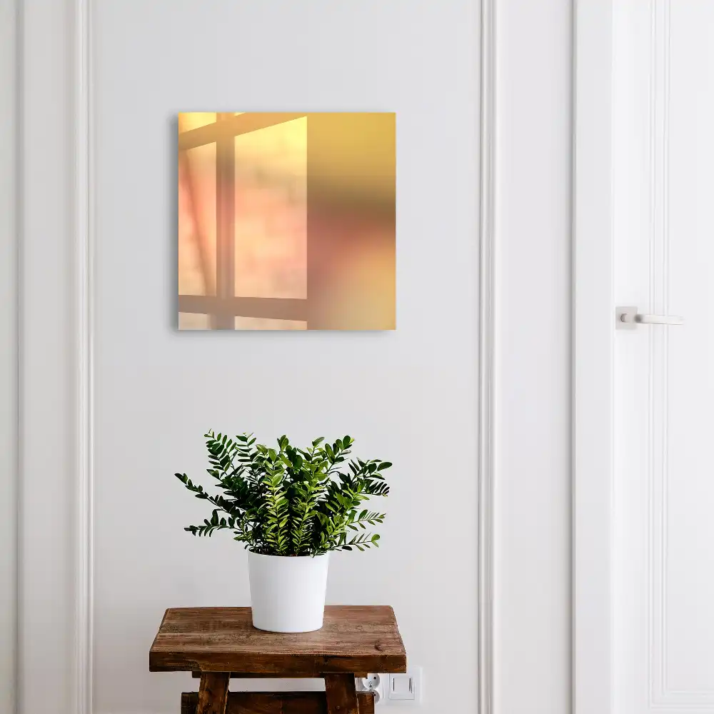 Armoire à clés un jeu chaleureux de jaune et d'orange