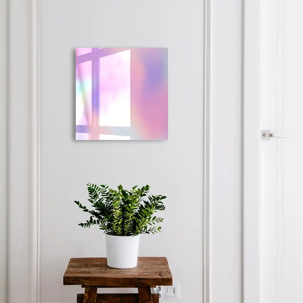 Boîte à clés murale un dégradé pastel crée une harmonie de couleurs.