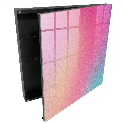 Armoire à clés des teintes pastel à la texture délicate