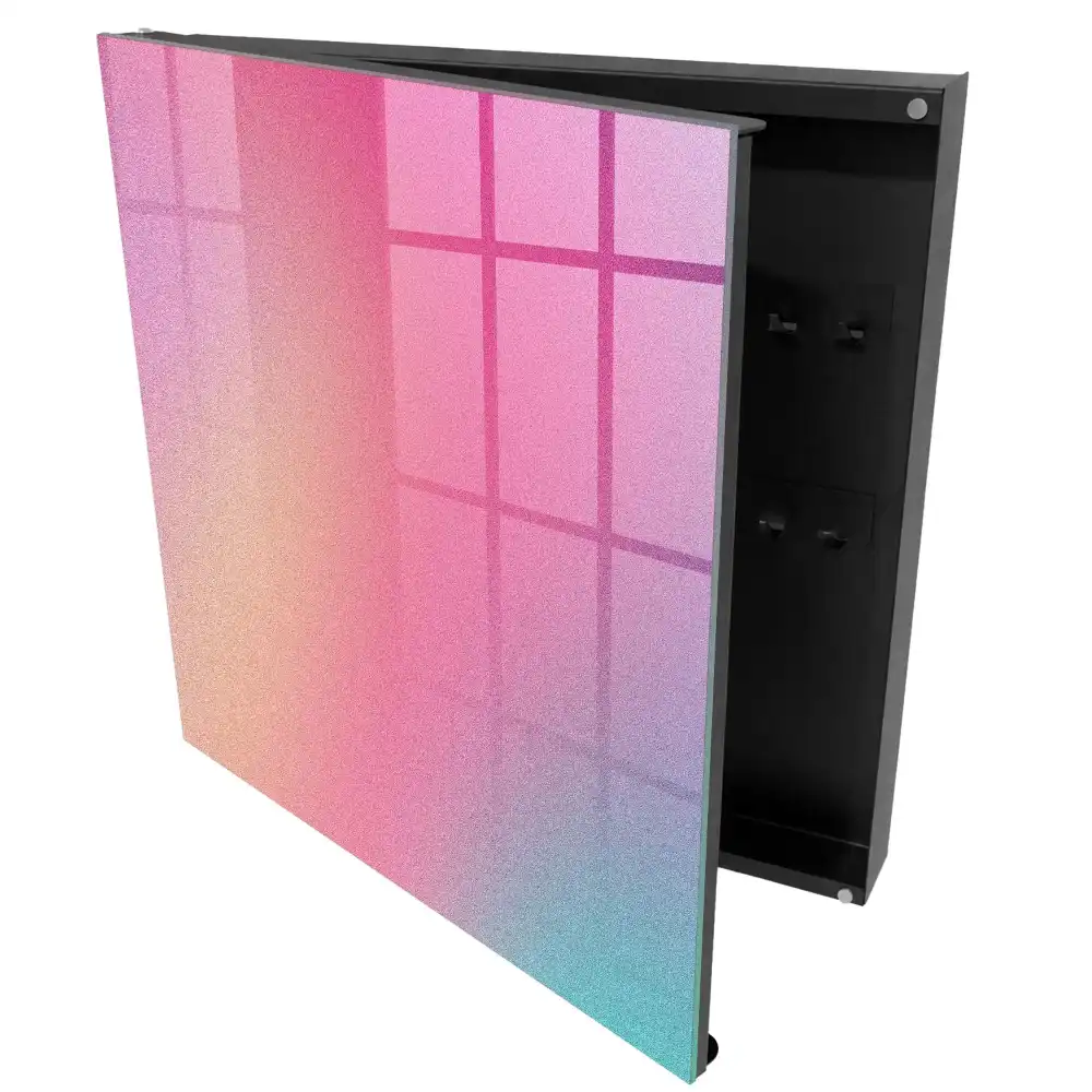 Armoire à clés des teintes pastel à la texture délicate