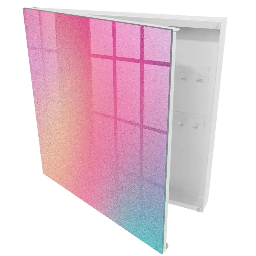 Armoire à clés des teintes pastel à la texture délicate