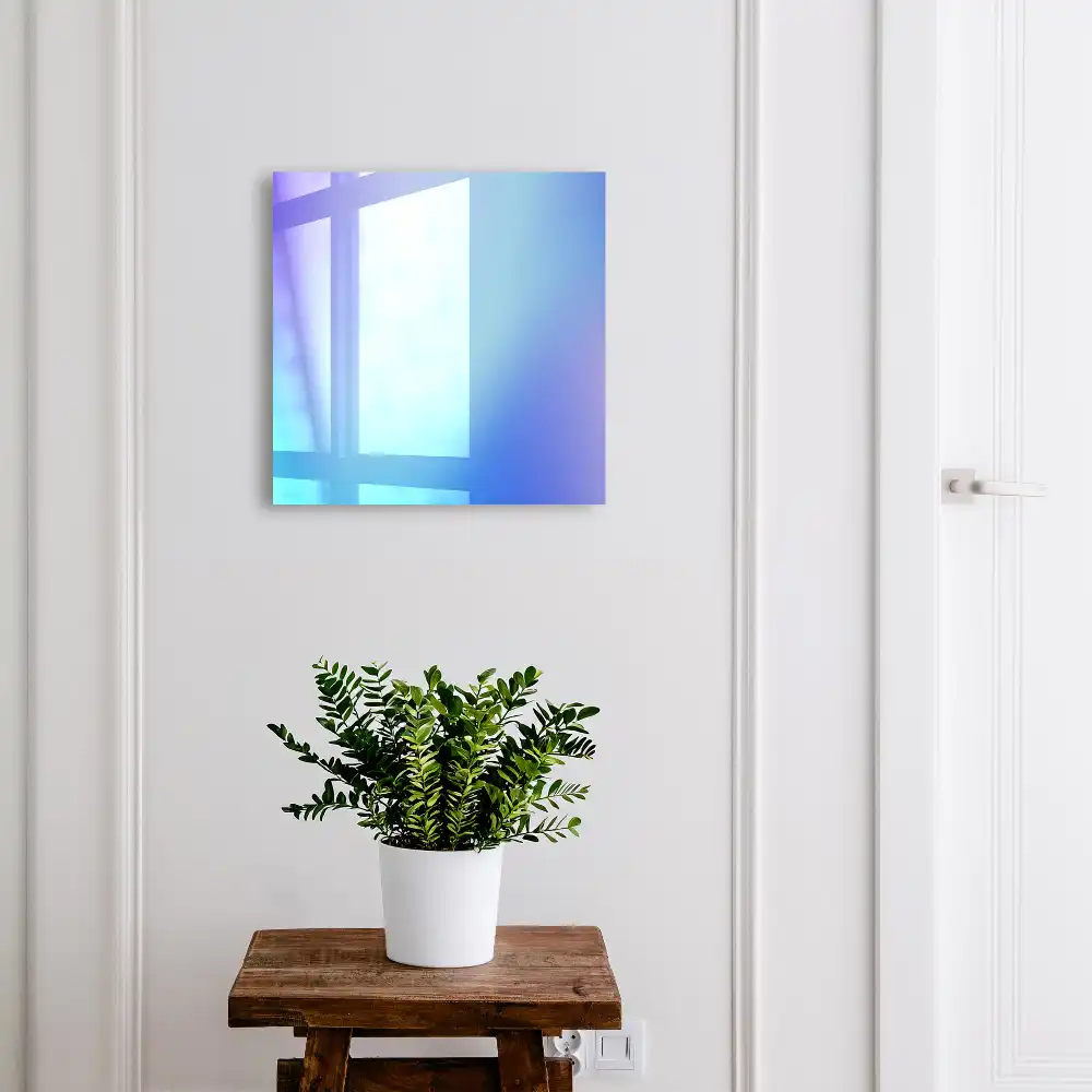 Boîte à clés murale un dégradé de bleu et de violet apportera la paix