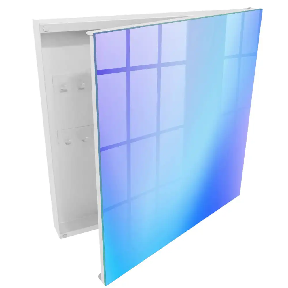 Boîte à clés murale un dégradé de bleu et de violet apportera la paix
