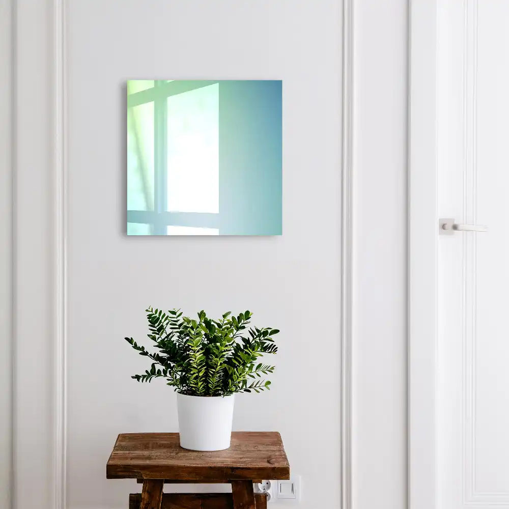 Boîte à clés de doux dégradés de vert et de bleu