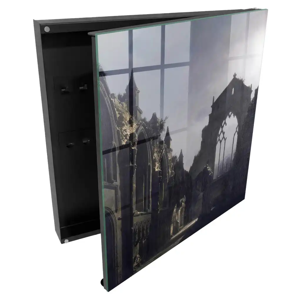 Armoire à clés ruines baignées par la douce lumière du soir