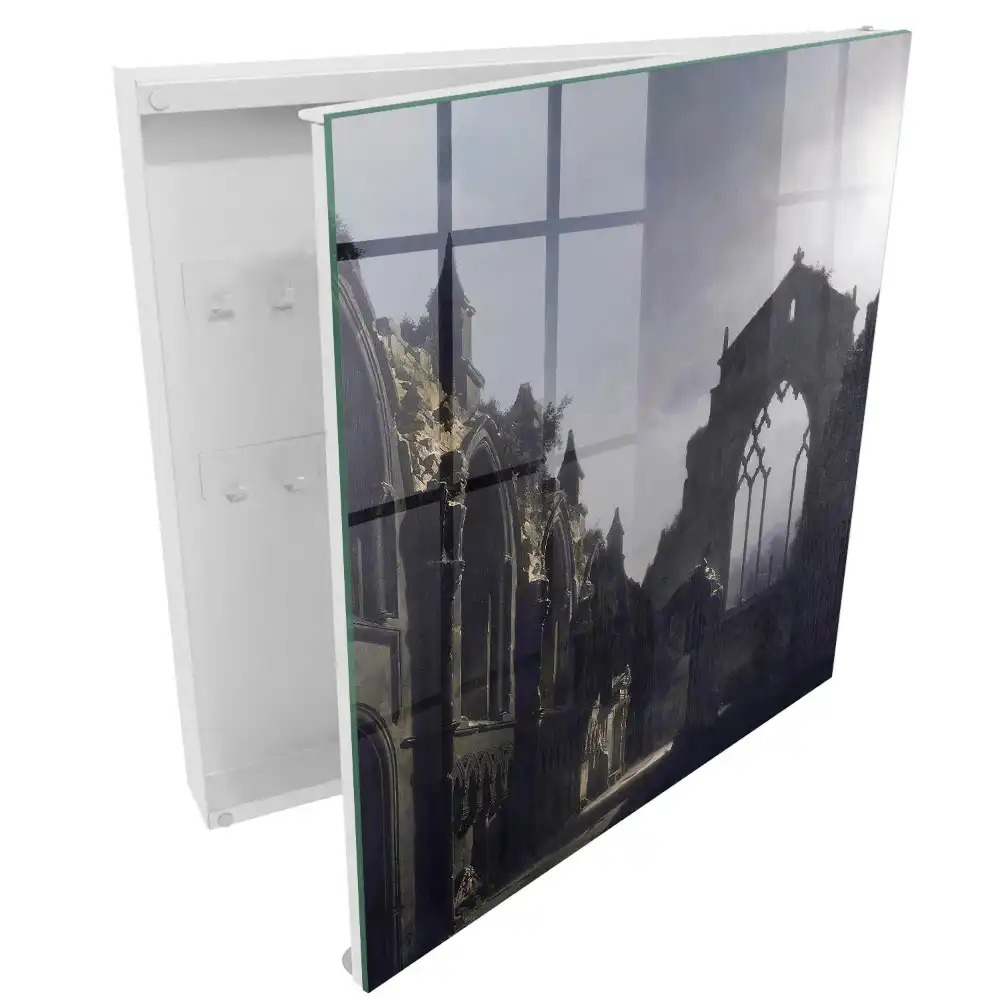 Armoire à clés ruines baignées par la douce lumière du soir