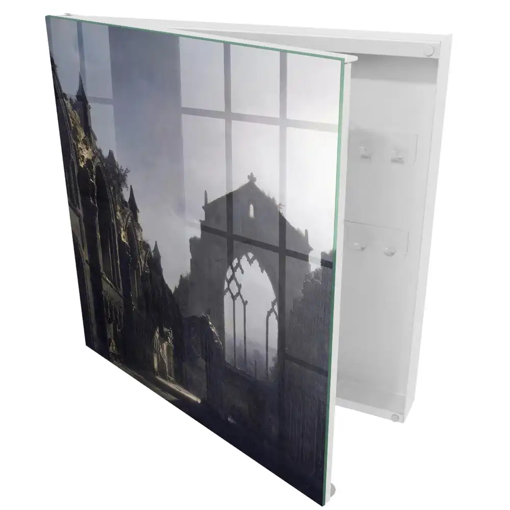 Armoire à clés ruines baignées par la douce lumière du soir