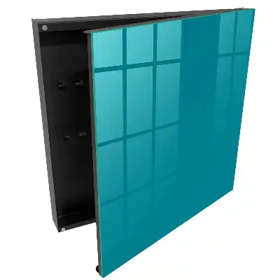 Boîte à clés surface uniforme teinte turquoise calme