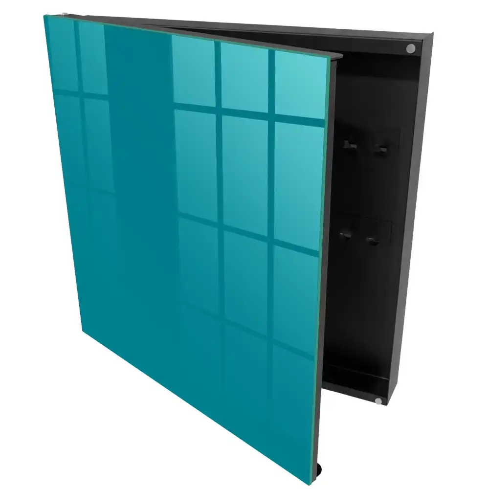Boîte à clés surface uniforme teinte turquoise calme
