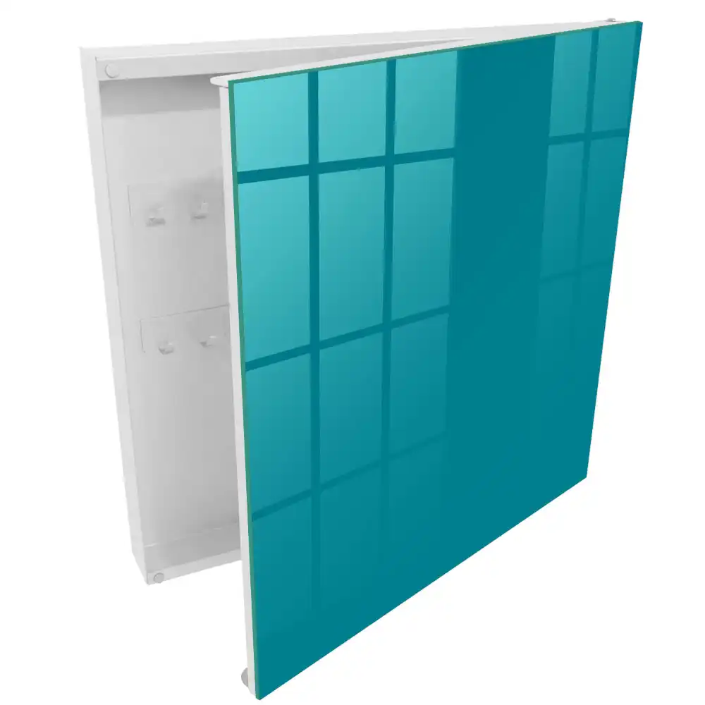 Boîte à clés surface uniforme teinte turquoise calme
