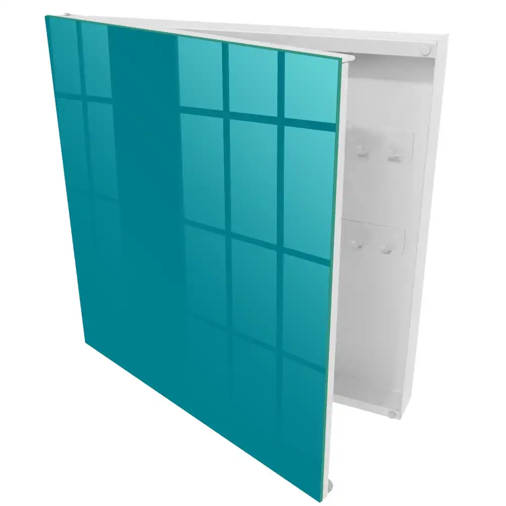 Boîte à clés surface uniforme teinte turquoise calme