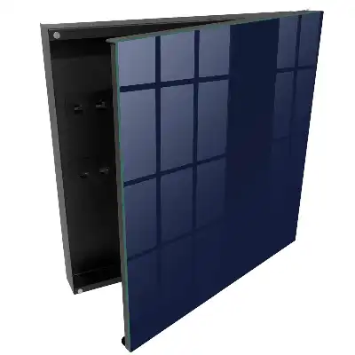 Armoire à clés bleu marine uni moderne et élégant