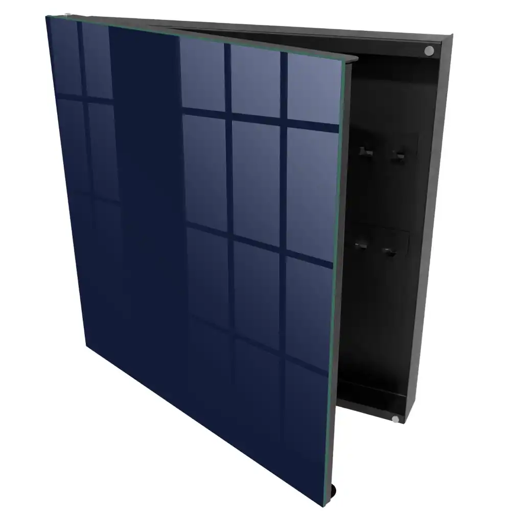 Armoire à clés bleu marine uni moderne et élégant