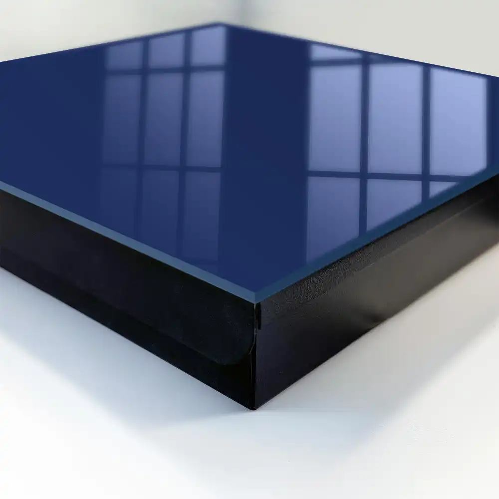 Boîte à clés murale bleu marine profond simplicité élégance style minimaliste