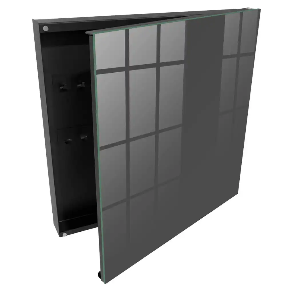 Armoire à clés fond minimaliste gris foncé uni