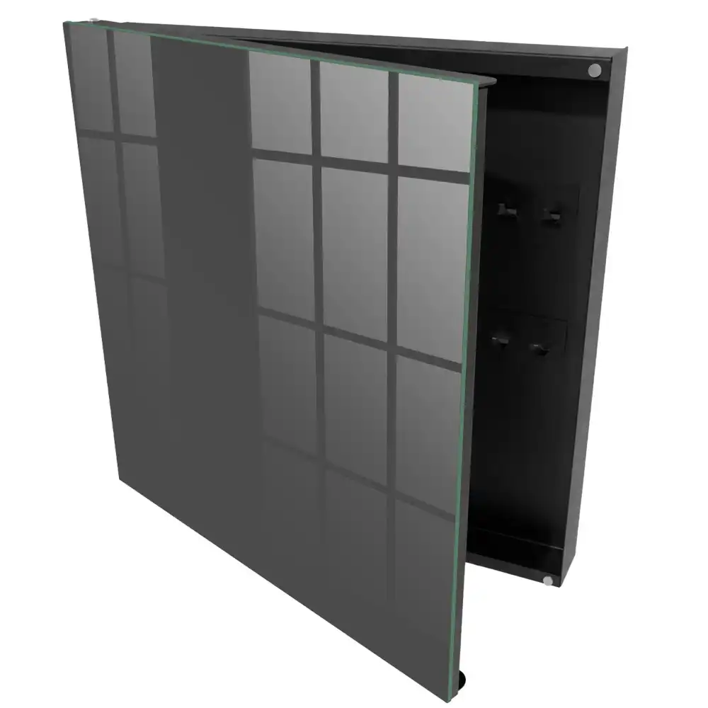 Armoire à clés fond minimaliste gris foncé uni