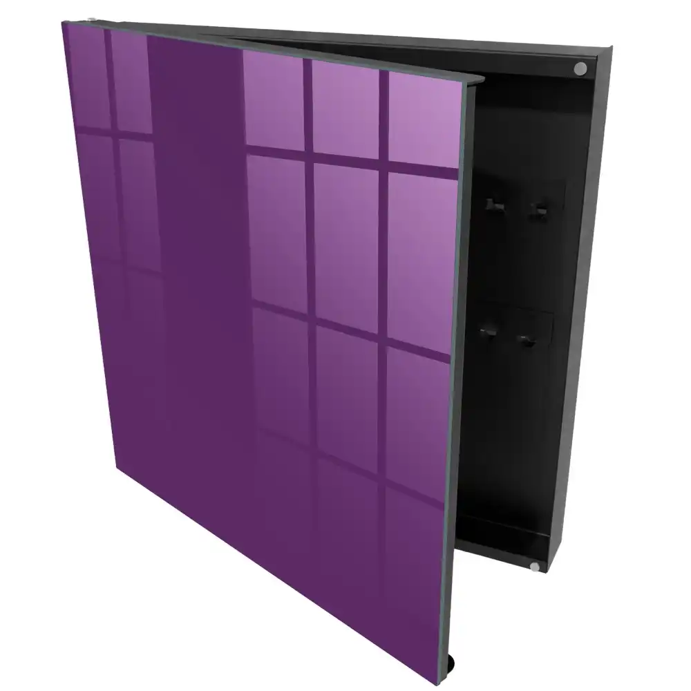Armoire à clés espace moderne minimaliste violet
