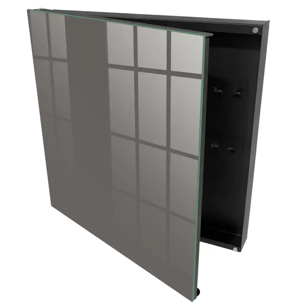 Boîte à clés fond minimaliste gris foncé uni