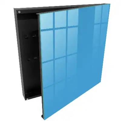 Armoire à clés bleu uni simplicité et élégance